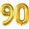 90 Gold Balloon