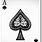 Ace of Spades Playing Card