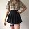 Aesthetic Black Skirt Outfits