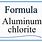Aluminum Hypochlorite Formula
