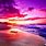 Amazing Purple Beach Sunset