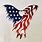 American Flag Eagle Metal Art