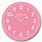 Analog Clock Pink