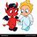 Angel and Demon Clip Art