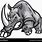 Angry Rhino Clip Art