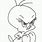 Angry Tweety Bird Coloring Page