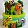 Animal Theme Birthday Cake
