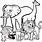 Animals in Black and White Clip Art