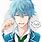 Anime Boy with Baby Blue Hair