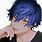 Anime Boy with Dark Blue Hair