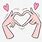 Anime Heart with Hands