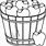 Apple Basket Coloring Page