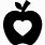 Apple Heart Silhouette