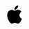 Apple Icon Black and White