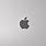 Apple Logo Grey Background