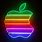 Apple Logo Neon Color
