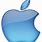 Apple Logo in Blue