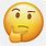 Apple Thinking Emoji