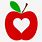 Apple with Heart SVG