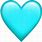 Aqua Heart Emoji