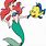 Ariel and Flounder Disneyclips