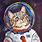 Astronaut Cat Art