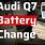 Audi Q7 Battery