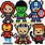 Avengers Pixel Art Grid