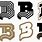 B Font Logo