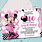 Baby Minnie Mouse Invitation