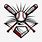 Baseball Bat and Ball Logo