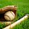 Baseball and Bat Background