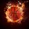 Basketball On Fire Wallpaper