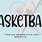 Basketball Word Font
