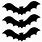 Bat Cutouts for Halloween