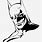 Batman Face Stencil