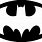 Batman Symbol White