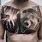Bear Neck Tattoo