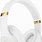 Beats Headphones White and Gold