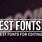Best Fonts for Edits