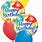 Birthday Balloon Bouquet Clip Art