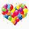 Birthday Heart Balloons Clip Art