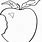 Bitten Apple Coloring Page