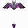Black Bat Kite Decal