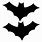 Black Bat Outline