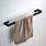 Black Bathroom Towel Holder