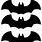 Black Bats Printable