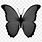 Black Butterfly Emoji