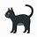 Black Cat Emoji PNG