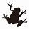 Black Frog Clip Art